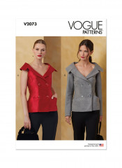 V2073 VOGUE Schnittmuster Jacke Weste