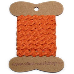 3m Zackenlitze Baumwolle 5mm orange