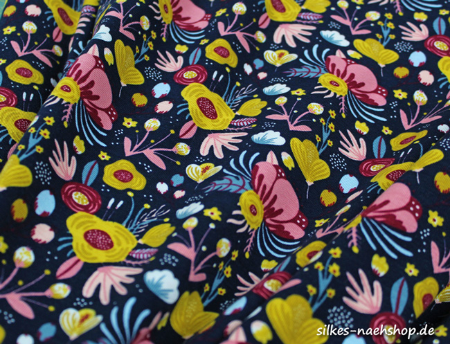 Jerseystoff Flower by Poppy Fabrics