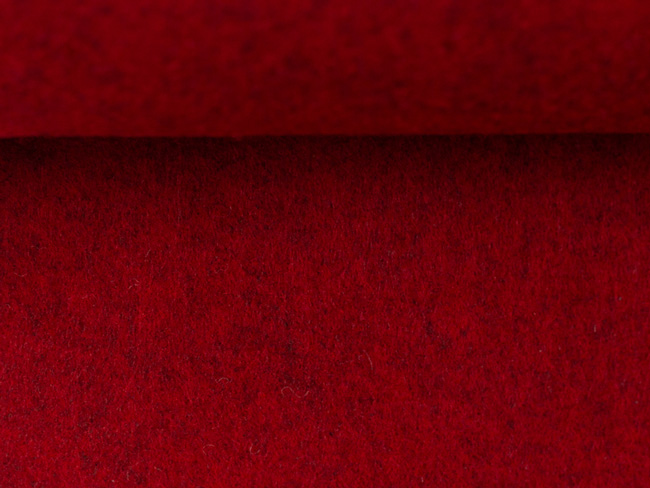 Filz 3mm rot meliert